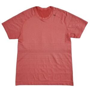 Lululemon Metal Vent (Mens Size Medium) Pink Red Short Sleeve Activewear T-Shirt